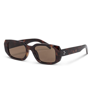 Lunettes de soleil rectangulaires Nina - Écailles