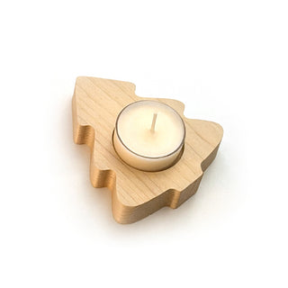 Bougeoir de bois & lampion parfumé