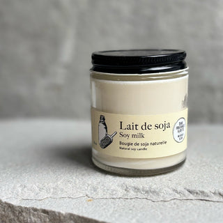 Bougie · Lait de soya - Sans fragrance ajouté - Petiole™