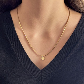Collier Cœur doré