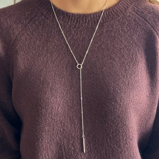 Ring and bar - Necklace