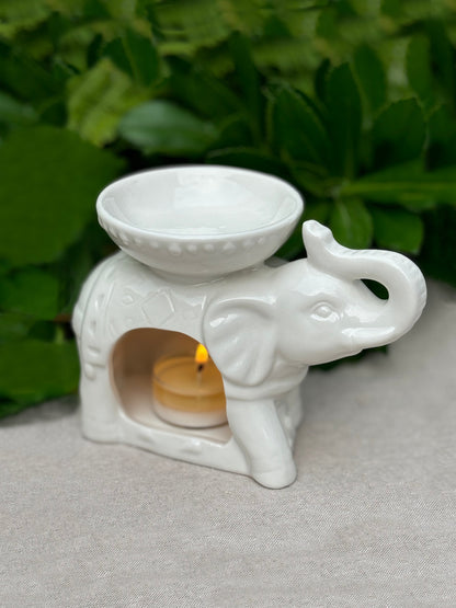 Diffuseur d'arôme - Éléphant de porcelaine