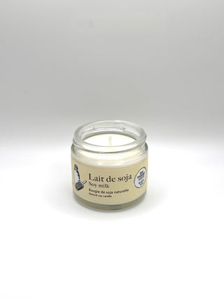 Bougie · Lait de soya - Sans fragrance ajouté - Petiole™