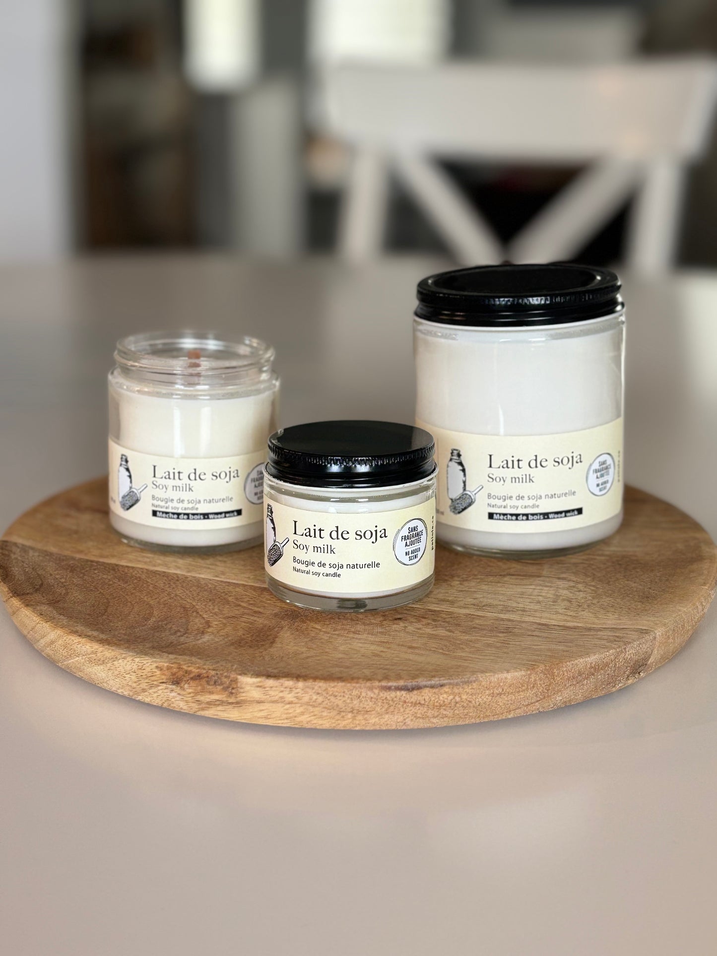 Bougie · Lait de soya - Sans fragrance ajouté