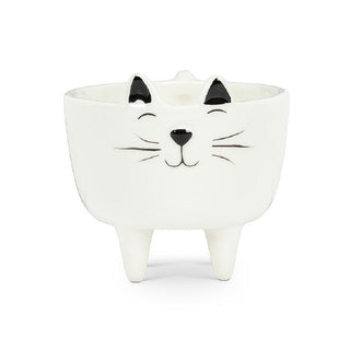 Mini pot - Chat blanc