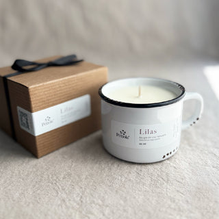 Lilas - Bougie de soja - Tasse de porcelaine - Petiole™