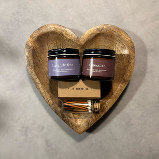 Grand coffret - Cœur & bougies