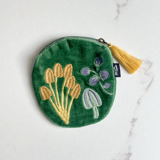 Pochette brodée ronde - Champi