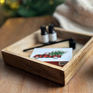 Plateau carré - Bois de manguier