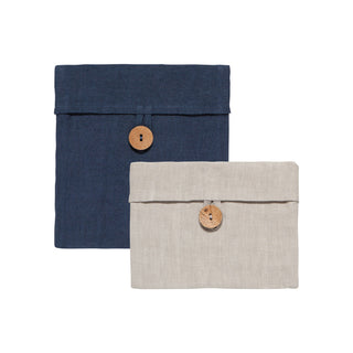 Linen Snack Pouches - Set of 2