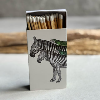 Boîte d'allumettes - Zèbre & iguane - Petiole™